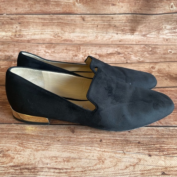 Jimmy Choo woman Black Suede Jaida Smoking  Size 37.5 usa 6.5 - Picture 6 of 16